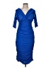 Kiyonna 100% Polyester Blue Cocktail Dress Size 1X - photo 1