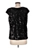 Mossimo 100% Polyester Black Short Sleeve Top Size M - photo 2