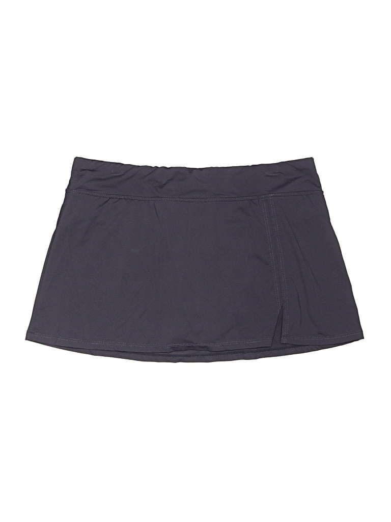 Pre-owned Garnet Hill Active Skort In Gray