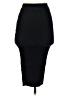 Zara Solid Black Casual Skirt Size S - photo 2