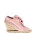 Miu Miu 100% Leather Pink Wedges Size EU 38 - photo 1