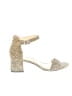 Sole Society Animal Print Ivory Gold Sandals Size 9 - photo 1