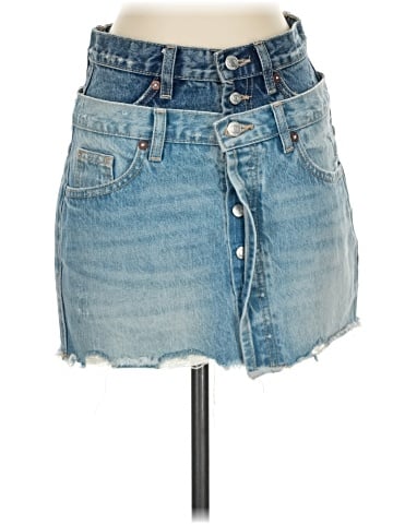 Zara Denim Skirt (view 1)