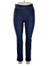 Gloria Vanderbilt Solid Blue Jeggings Size 14 - photo 1
