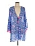 Lilly Pulitzer 100% Polyester Blue Kimono Size L - photo 1