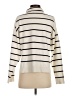 MNG Stripes Ivory Turtleneck Sweater Size XS - photo 2