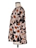 CAbi 100% Polyester Floral Brown Short Sleeve Blouse Size M - photo 5