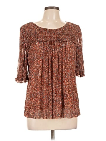 Rose + Olive 3/4 Sleeve Blouse (view 1)