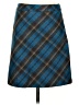 American Eagle Outfitters Plaid Blue Wool Skirt Size 0 - photo 1