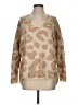 La Miel Animal Print Tan Pullover Sweater Size S - photo 1