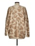La Miel Animal Print Tan Pullover Sweater Size S - photo 2