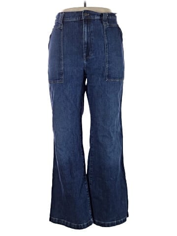Madewell 11" High-Rise Flare Jeans in Whitethorn Wash: Workwear Edition (view 1)