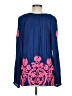 Lilly Pulitzer 100% Rayon Blue Long Sleeve Blouse Size M - photo 2
