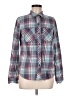 Mudd Plaid Teal Long Sleeve Button-Down Shirt Size M - photo 1