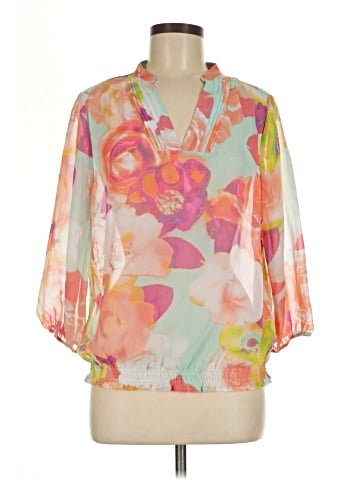 a.n.a. A New Approach 3/4 Sleeve Blouse (view 1)