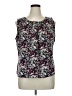 Croft & Barrow 100% Polyester Purple Black Sleeveless Blouse Size XL - photo 1