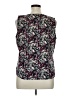 Croft & Barrow 100% Polyester Purple Black Sleeveless Blouse Size XL - photo 2