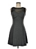 Mystic Solid Gray Cocktail Dress Size M - photo 1