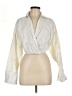 A.L.C. 100% Linen Ivory Long Sleeve Blouse Size 10 - photo 1
