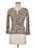 Cache Animal Print Tan Cardigan Size M - photo 1