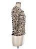 Cache Animal Print Tan Cardigan Size M - photo 4
