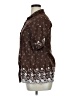 Assorted Brands Paisley Brown 3/4 Sleeve Button-Down Shirt Size XL (estimated) - photo 5
