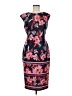 Eliza J Print Black Cocktail Dress Size 8 - photo 1