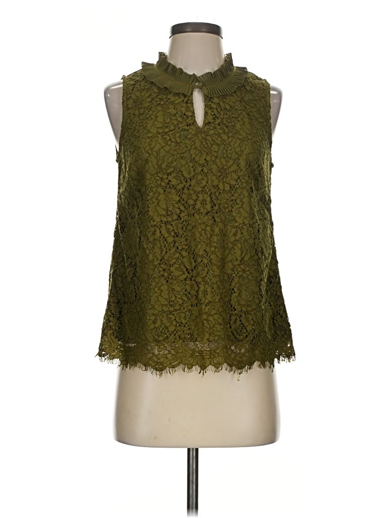 Pre-owned Jcrew Sleeveless Blouse In Green