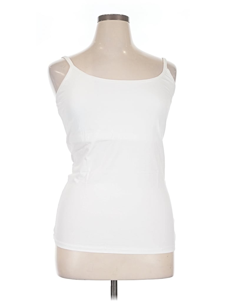 Pre-owned Pact Tank Top White Strapless Neckline Tops