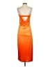 Unbranded 100% Polyester Orange Cocktail Dress Size 5 - photo 2