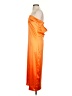 Unbranded 100% Polyester Orange Cocktail Dress Size 5 - photo 5