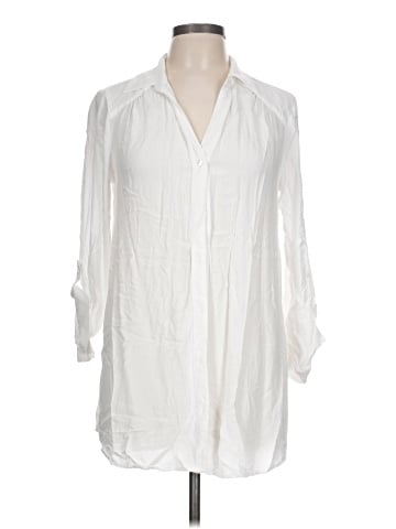 INC International Concepts 3/4 Sleeve Button-Down Shirt (view 1)