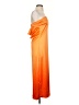 Unbranded 100% Polyester Orange Cocktail Dress Size 5 - photo 4
