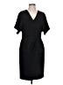 Halston Solid Black Cocktail Dress Size 10 - photo 1