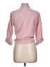 Love Notes 100% Cotton Stripes Pink 3/4 Sleeve Button-Down Shirt Size L - photo 2