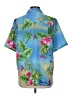 BonWorth Tropical Blue Short Sleeve Blouse Size M - photo 2