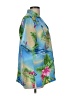 BonWorth Tropical Blue Short Sleeve Blouse Size M - photo 4