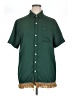 Shein 100% Polyester Color Block Green Short Sleeve Blouse Size XL - photo 1
