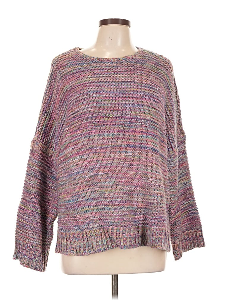 Pre-owned Easel Pullover Sweater In Purple