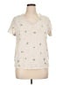 Old Navy 100% Cotton Ivory Short Sleeve Top Size XL - photo 1