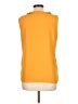 Rose + Olive 100% Polyester Yellow Sleeveless Blouse Size L - photo 2