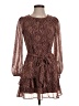 Express Animal Print Brown Cocktail Dress Size XS - photo 1
