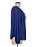 Jennifer Lopez 100% Polyester Blue Long Sleeve Blouse Size L - photo 4