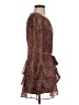 Express Animal Print Brown Cocktail Dress Size XS - photo 4