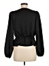Express 100% Polyester Black Long Sleeve Blouse Size M - photo 2