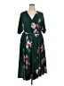 Torrid Floral Green Casual Dress Size 4X Plus (4) - photo 1