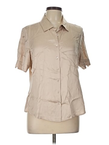 Pure Collection Short Sleeve Silk Top (view 1)