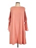 Taylor Solid Pink Casual Dress Size 10 - photo 1