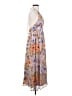 Lulus 100% Polyester Floral Gray Cocktail Dress Size S - photo 4