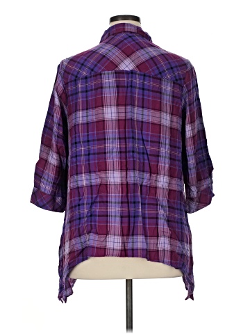 Catherines 3/4 Sleeve Button-Down Shirt (view 2)